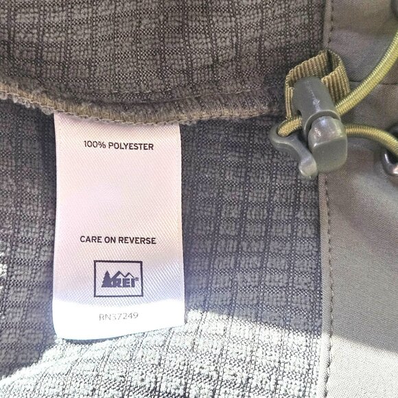 REI Women’s Softshell Fleece Jacket Green Size M Hiking Athflow Gorpcore Outdoor - Picture 8 of 14